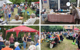 Fotocollage vom Sommerfest in Frankfurt Westhausen