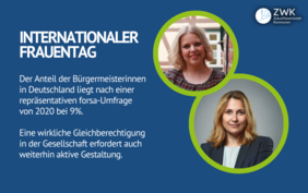 Grafik mit Foto von Kathleen Bartels und Constance Arndt.