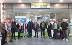 Gruppenfoto der Teilnehmenden des interkommunalen Austauschs