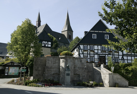 Fachwerkhaus im Dorf