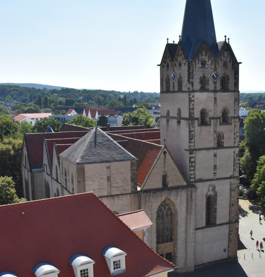 Blick auf die Münsterkirche in Herford