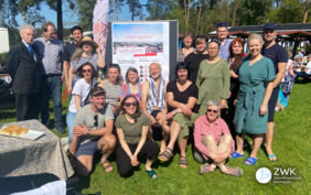 Gruppenbild von Teilnehmenden des Summer Of Pioneers in Grabow