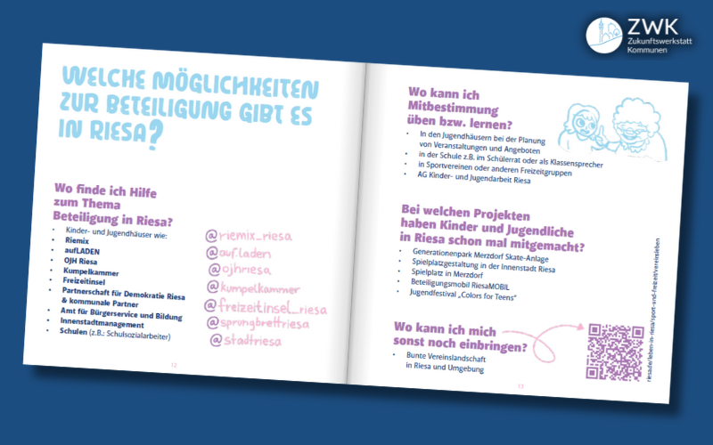 Minibroschüre zur Kinder- und Jugendbeteiligung in Riesa