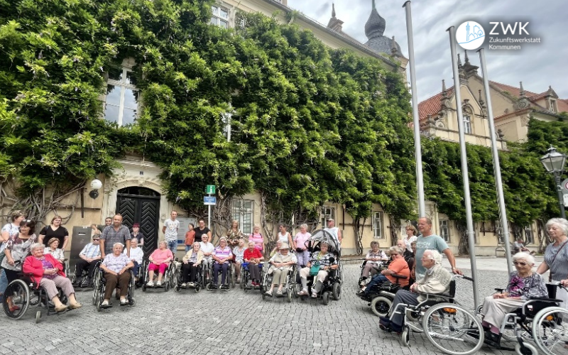 Rollstuhlwanderung in Riesa